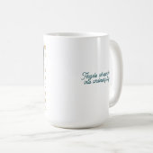 Mug A Beautiful Gold and Turquoise Angel Personalized (Devant droit)