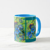Mug A Bee & Forget-me-not Flowers (Devant droit)