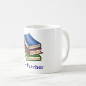 Mug A+ Bibliothèque de l'enseignant Pile de livre Ense (Devant droit)