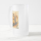 Mug à bière à l'aquarelle d'un petit écureuil mign (Devant gauche)