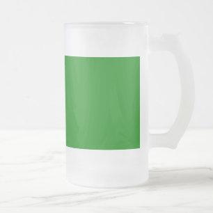 Mug à bière en verre givré vert