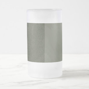 Mug à bières texturées vert mousse à deux tons - P