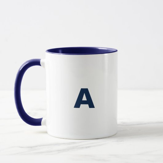 Mug A) Bleu foncé (Gauche)