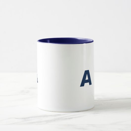 Mug A) Bleu foncé (Centre)