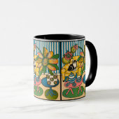 Mug à boisson de 11 oz "Tea and Tuxie" (Devant droit)