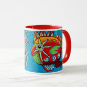 Mug à boisson "Fuego" 11 oz (Devant droit)