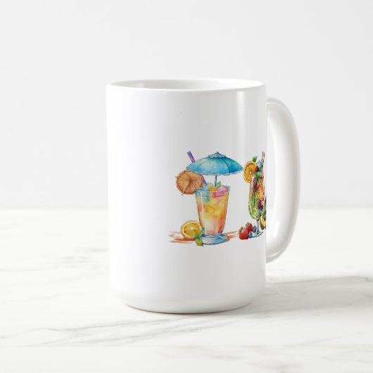 Mug à boisson tropicale (Devant droit)