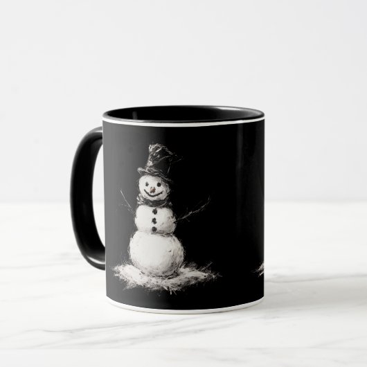 Mug à bonhomme de neige (Devant gauche)