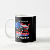 Mug À Bord Du Drapeau Américain Trump Train 2022 (Gauche)