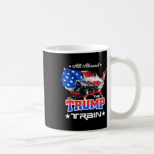 Mug À Bord Du Drapeau Américain Trump Train 2022 (Droite)