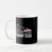 Mug À bord du Trump Train 2020 - Réélection du drapeau (Gauche)