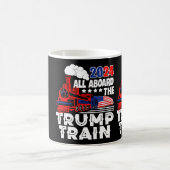 Mug À bord du Trump Train 2024 Drapeau américain Trump (Centre)