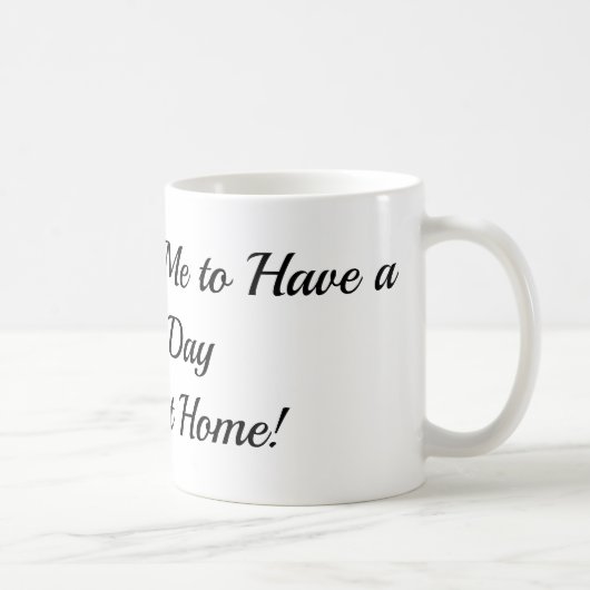 Mug à café 11oz Employé drôle (Droite)