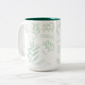 Mug à café à branche d'olivier - Botanique à deux (Devant gauche)