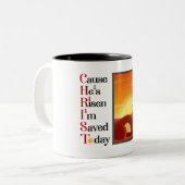 Mug à café à deux tonnes (Devant gauche)