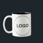 Mug à café à deux tons<br><div class="desc">Drôle, unique, joli ou personnel, c'est votre choix pour la tasse de café parfaite. L'extérieur de la tasse est doté d'un socle blanc vif pour votre photo, logo, motif, ou dire, tandis que la jante et la poignée sont vitrées de couleurs vives. Correspondez ou complétez la couleur de votre vaisselle...</div>