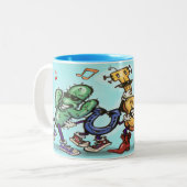 Mug à café à deux tons (Devant gauche)