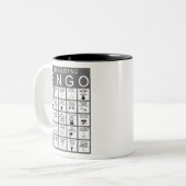 Mug à café à deux tons anti-Union Bingo (Devant gauche)