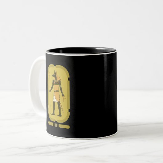 Mug à café à deux tons Anubis (Devant gauche)