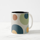 Mug à café à deux tons au milieu du siècle moderne (Devant droit)