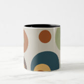 Mug à café à deux tons au milieu du siècle moderne (Centre)