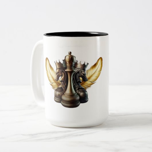 Mug à café à deux tons CLASSIQUE (Devant gauche)