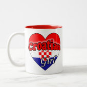 Mug à café à deux tons croate (Gauche)