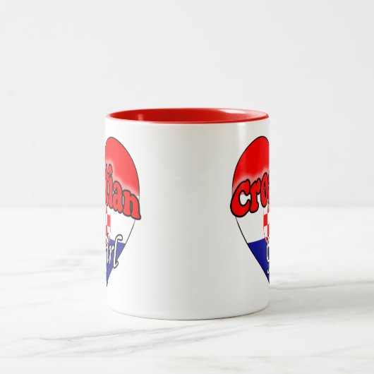 Mug à café à deux tons croate (Centre)