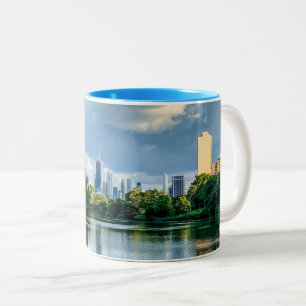 Mug à café à deux tons de Chicago Skyline