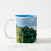 Mug à café à deux tons de Chicago Skyline (Gauche)