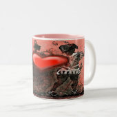 Mug à café à deux tons de la Saint-Valentin (Devant droit)