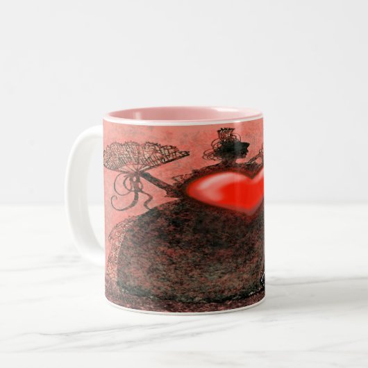 Mug à café à deux tons de la Saint-Valentin (Devant gauche)