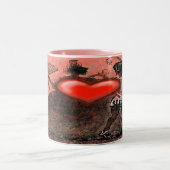 Mug à café à deux tons de la Saint-Valentin (Centre)