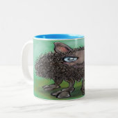 Mug à café à deux tons de mouton noir (Devant gauche)
