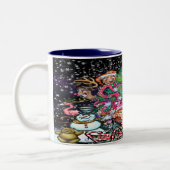 Mug à café à deux tons de Noël (Gauche)