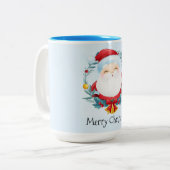 Mug à café à deux tons de Noël (Devant gauche)