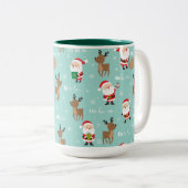 Mug à café à deux tons de Noël (Devant droit)