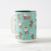 Mug à café à deux tons de Noël (Devant gauche)