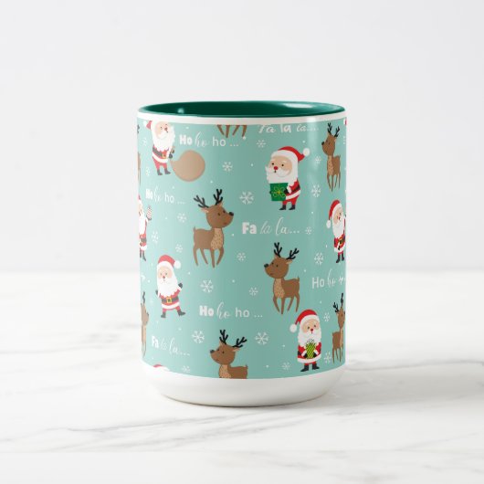 Mug à café à deux tons de Noël (Centre)