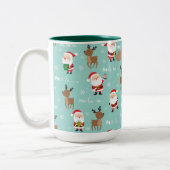 Mug à café à deux tons de Noël (Gauche)