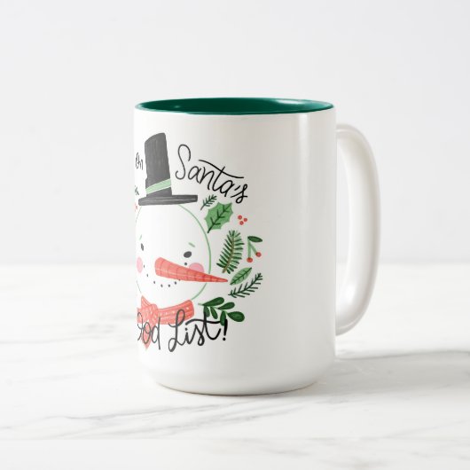 Mug à café à deux tons de Noël (Devant droit)
