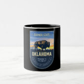 Mug à café à deux tons d'Oklahoma (Centre)