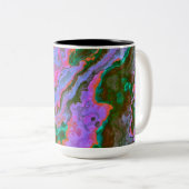 Mug à café à deux tons en marbre aigre (Devant droit)