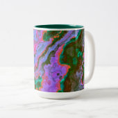 Mug à café à deux tons en marbre aigre (Devant droit)