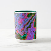 Mug à café à deux tons en marbre aigre (Centre)