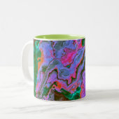 Mug à café à deux tons en marbre aigre (Devant gauche)