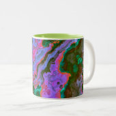 Mug à café à deux tons en marbre aigre (Devant droit)