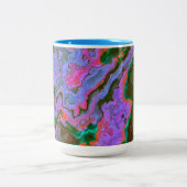 Mug à café à deux tons en marbre aigre (Centre)