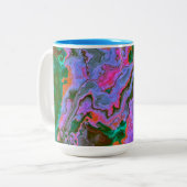 Mug à café à deux tons en marbre aigre (Devant gauche)