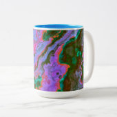 Mug à café à deux tons en marbre aigre (Devant droit)